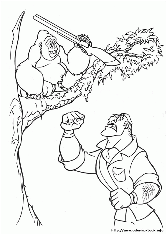 Tarzan kolorowanki